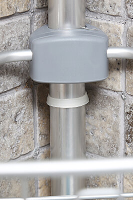3 Raflı Paslanmaz Alüminyum Banyo Köşe Rafı (E)- Metalik (Montaj Gerektirmez.) - 7