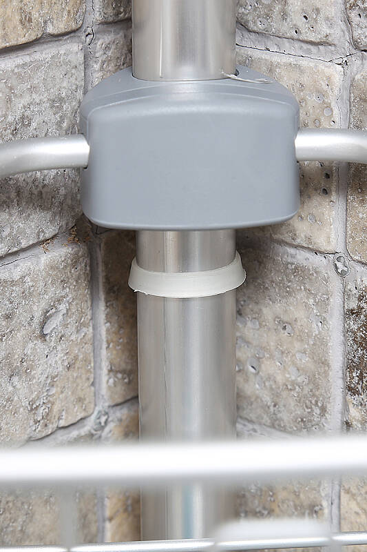 3 Raflı Paslanmaz Alüminyum Banyo Köşe Rafı (E)- Metalik (Montaj Gerektirmez.) - 7