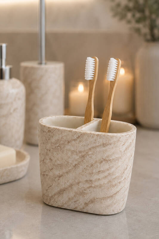 Aren 5'li Banyo Seti - Bej - 8