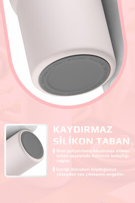 Fika Lumi Patentli Döner Kulplu Sızdırmaz Çelik Termos 1200 ML - Pembe - 8