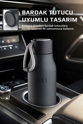 Fika Rento Sızdırmaz Vidalı Kapaklı Geniş Ağızlıklı Kolay Taşınabilir Çelik Termos 600 ML - Antrasit - Neoflam (1)