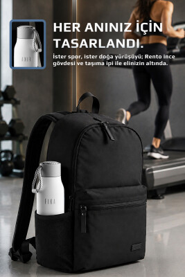 Fika Rento Sızdırmaz Vidalı Kapaklı Geniş Ağızlıklı Kolay Taşınabilir Çelik Termos 600 ML - Beyaz - 4