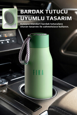 Fika Rento Sızdırmaz Vidalı Kapaklı Geniş Ağızlıklı Kolay Taşınabilir Çelik Termos 600 ML - Mint Yeşili - Neoflam (1)