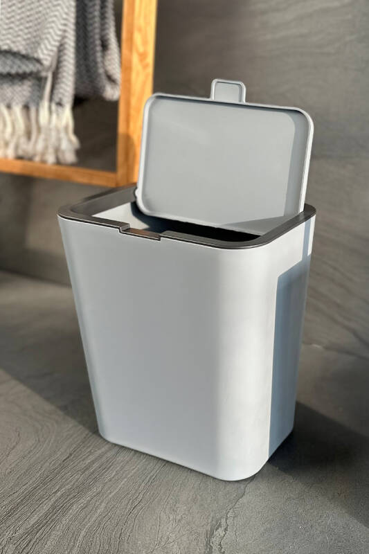 Flip 6 LT Banyo Mutfak Tezgah Üstü Çöp kovası - Gri - 2