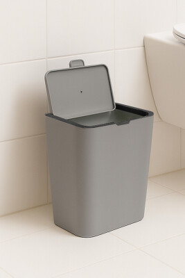 Flip 6 LT Banyo Mutfak Tezgah Üstü Çöp kovası - Gri - 5