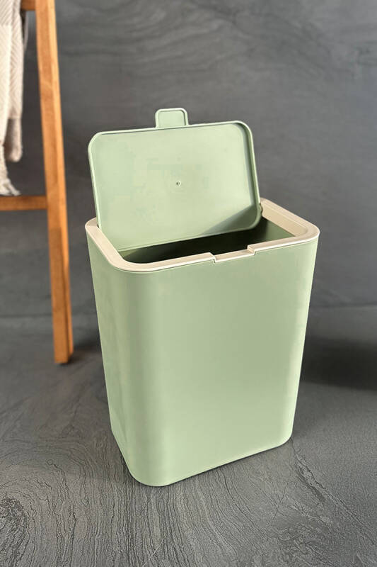 Flip 6 LT Banyo Mutfak Tezgah Üstü Çöp kovası - Yeşil - 2