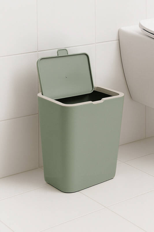 Flip 6 LT Banyo Mutfak Tezgah Üstü Çöp kovası - Yeşil - 5