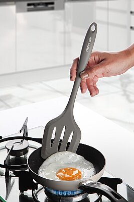 NEOFLAM SİLİKON IZGARALI SPATULA GRİ - Neoflam