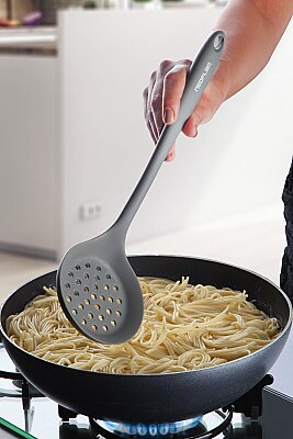 NEOFLAM SİLİKON SPATULA GRİ - 1