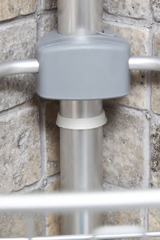 4 Raflı Paslanmaz Alüminyum Banyo Köşe Rafı - Metalik (Montaj Gerektirmez.) - 6