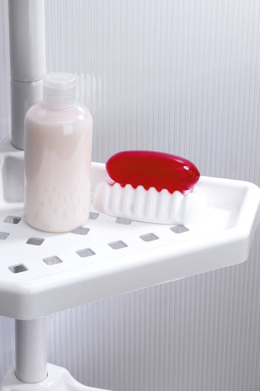 4 Raflı Banyo Köşe Rafı - Beyaz (Montaj Gerektirmez.) - 5