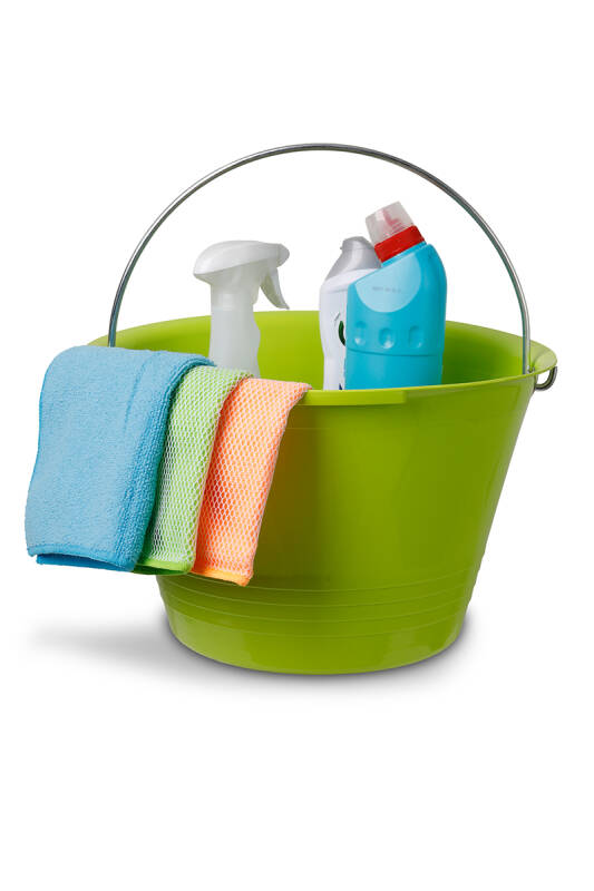 Banyo Mutfak Bahçe Çok Amaçlı Saplı Kova - Yeşil - 2
