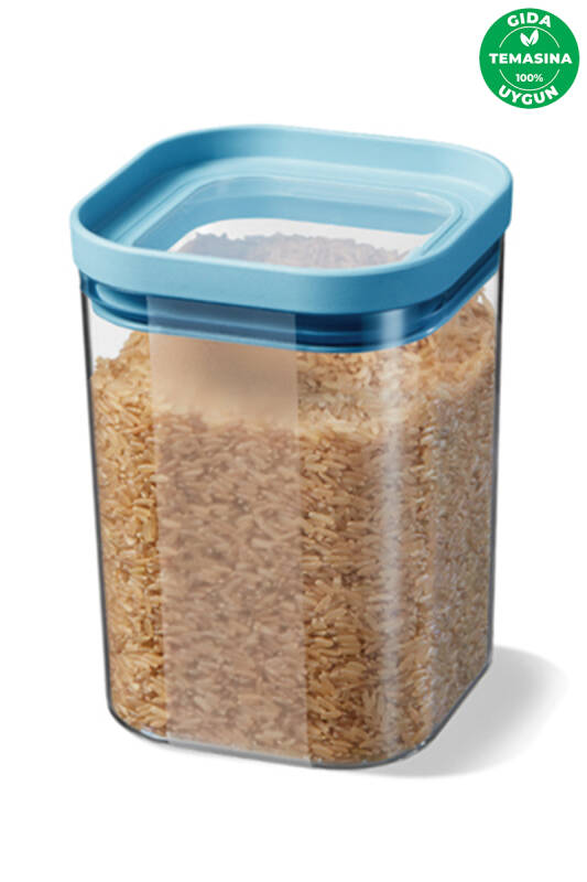 Seoul Gıda Temasına Uygun Kuru Gıda Saklama Kabı 1200 ML - 11 x 11 x 16 CM - 2