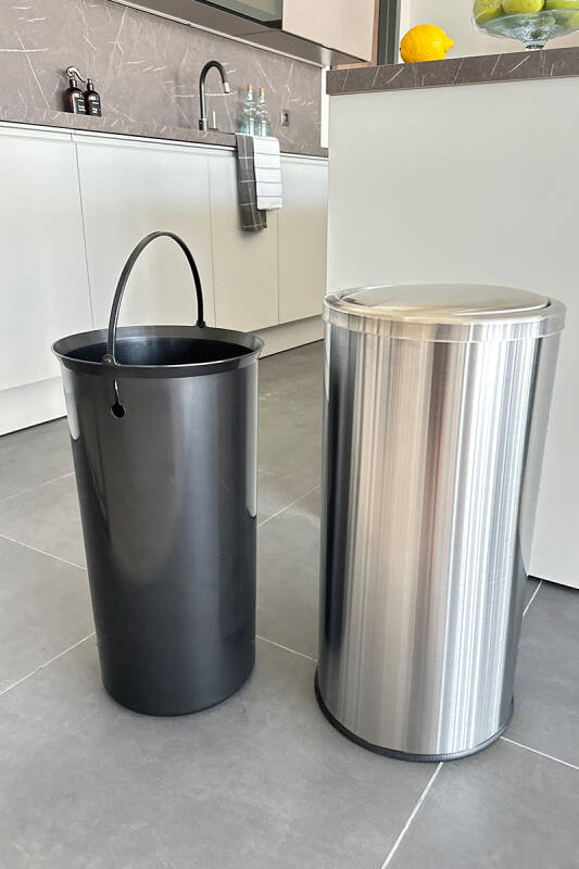 Vita 20 LT Döner Kapaklı Banyo Mutfak Ofis Çelik Çöp Kovası - 5